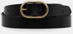Calvin Klein Jeans bőr öv fekete, női, LV04K7010G - fekete 90