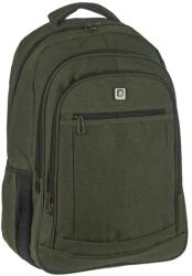 Adventurer 4+2 zsebes laptoptartós nagyobb méretű zöld vászon hátizsák Adventurer (at 5372 zöld)