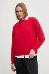 Tommy Hilfiger pamut melegítőfelső piros, női, sima - piros XL