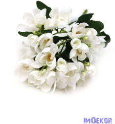 Vegyes színű kis csokor 33cm - Fehér