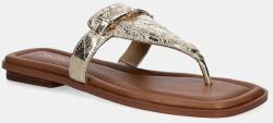 MICHAEL Michael Kors bőr flip-flop Lena sárga, női, lapos talpú, 40R5LEFS1M. 740 - arany Női 37