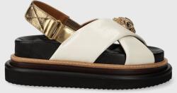 Kurt Geiger London bőr szandál Orson Cross Strap Sandal fehér, női, platformos, 9992241109, 3469661109 - fehér Női 40