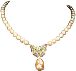 Frumoasa Venetiana Colier argint perle (C2910)