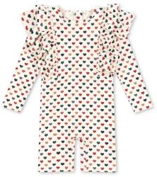 Konges Sløjd gyerek fürdőruha MANUCA FRILL ONESIE GRS bézs, KS102511 - bézs 98