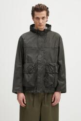 Barbour rövid kabát Barbour Modified Durham Wax Jacket zöld, átmeneti, oversize, MWX2448 - zöld L