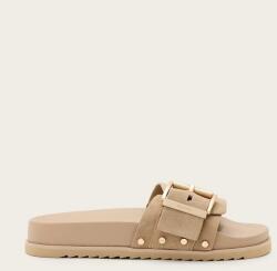AllSaints bőr papucs Ellie Stud Slider bézs, női, W040FC - bézs Női 41