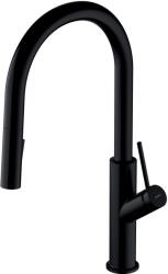 Omnires Bend konyhai csaptelep álló fekete BE6455BL (BE6455BL)