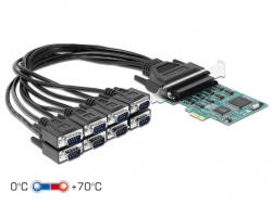Delock PCI Express Kártya & gt; 8 x RS-232 soros csatlakozó (DL-90411)