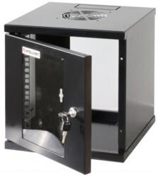 Manhattan Rackszekrény - 10" fali kivitel (6U, 320 (h) x 300 (w) x 300 (d) mm, Összeszerelt, Fekete) (711692) - tintashop
