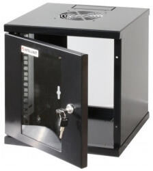 Manhattan Rackszekrény - 10" fali kivitel (6U, 320 (h) x 300 (w) x 300 (d) mm, Összeszerelt, Fekete) (HALRACMH711692)