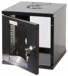Manhattan Rackszekrény - 10" fali kivitel (6U, 320 (h) x 300 (w) x 300 (d) mm, Összeszerelt, Fekete) (711692) - iconink