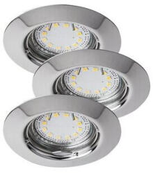 Rábalux , 1047 , Lite , Ráépíthető és Beépíthető lámpa , króm , IP44/ IP40 , GU10 , 3000K , 3W (52977-1047)