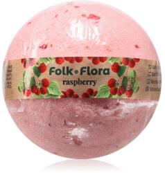 Folk & Flora Raspberry fürdőgolyó 130 g