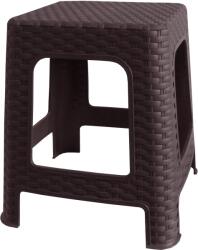 Megaplast MEGA PLAST puff I 36x33x33 cm, polyrattan, wenge (MAT31783)