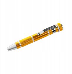 Rebel Tools Rebel precíziós csavarhúzó 9 hegyű praktikus zsebes SL/PH/Torx (RB-1111)