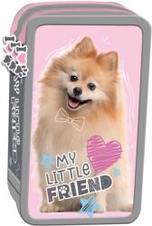 St. Majewski Penar cu rechizite St. Majewski My Little Friend - Sweet Pomeranian, 3 fermoare Penar
