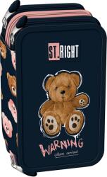 ST.RIGHT Penar cu rechizite St. Right Teddy Bear - Cu 3 fermoare (PC05) Penar
