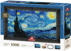 Art Puzzle Set puzzle, ramă și lipici Art Puzzle din 1000 piese - Noapte înstelată (5689) Puzzle