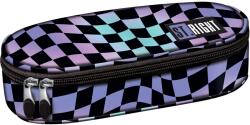 ST.RIGHT Penar oval pentru școală St. Right Wavy Chessboard -Cu 1 fermoar (PC01) Penar