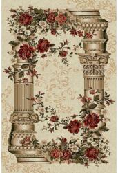 Delta Carpet Covor Dreptunghiular, 100 x 200 cm, Crem, Model Coloane Lotos 532 (LOTUS-532-100-12) Covor