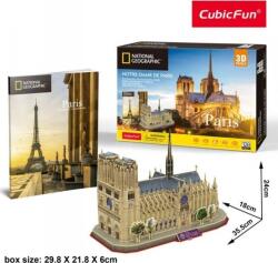 CubicFun 3D puzzle City Travel Paris, Notre Dame - 128 db (306-DS0986) (306-DS0986)