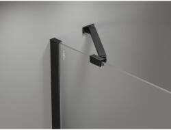 Mexen Zuhanyajtó nyílás MIST (1d+1s) 90x200 cm 6mm fekete, rácsos, balos, 8A4-090-000-70-77-L (8A4-090-000-70-77-L)