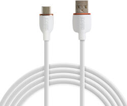 Delight Adatkábel - Type-C / USB-A - fehér - 1 m - 2.4A - 12 W Delight 55553WH-1 (55553WH-1)