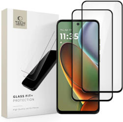 Tech-Protect Motorola Moto G15 / G15 Power / G05 / E15 Kijelzővédő Üvegfólia - Tech-Protect Glass Fit+ - Fekete x 2 db (WR-189073)