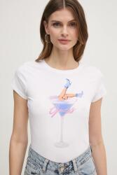 Guess t-shirt női, fehér, W5RI29 KA0Q1 - fehér S