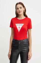 Guess pamut póló piros - piros XS
