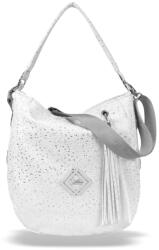  Zellia Női Válltáska Zlb180 Fehér-Ezüst - Stylicon - (19909097)