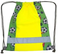 Korntex Rucsac pentru copii cu șnur și element reflectorizant - Fotbal (KX069-1000400170)