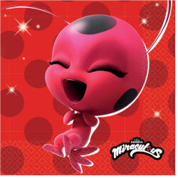 Amscan Papír szalvéták - Miraculous 33 x 33 cm