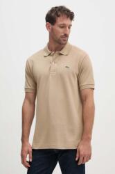 Lacoste pamut póló Koszulka Lacoste Polo Classic Fit L1212 02S barna, sima - barna M