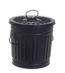 Bizzotto Cos gunoi zinc negru London 22x18.5x21.5 cm (0152118deco) Cos de gunoi