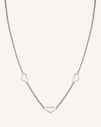 Rosefield колие със сребрист цвят Triple Heart JNTHS-J613 Rosefield | Lilav | ЖЕНИ | ЕДИН РАЗМЕР