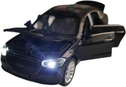 DIECAST Macheta auto Mercedes Benz Maybach S-Class (W223) Black 2022 (Replica) cu led-uri si sunete scala 1/321/43 (38264)