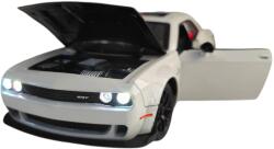 Che Zhi Dodge Challenger 2018 White (Replica) cu led-uri si sunete scala 1/241/43 (38149)
