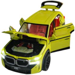DIECAST Bmw XM Galben Sao Paulo M (Replica) cu led-uri si sunete scala 1/321/43 (38026)