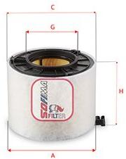 SOFIMA Filtru aer SOFIMA S 7G31 A (S 7G31 A) - automobilus
