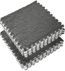 Flippy Set 10 Piese Covor tip Puzzle, Flippy, Spuma EVA, Pufos, 30 x 30 x 1 cm, Gri (teo-128908) Covor