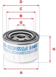 SOFIMA Filtru ulei SOFIMA S 0140 R (S 0140 R) - fixbox