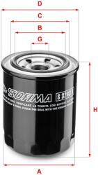 SOFIMA Filtru ulei SOFIMA S 3243 R (S 3243 R) - automobilus