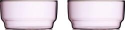 LyngbyGlas Castronașe pentru servire Torino 12 cm roz 2 buc (32369) Castron