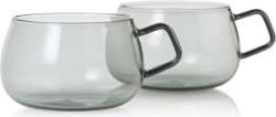AdHoc Cești pentru cafea sau ceai Yuna 400 ml fumurii 2 buc (AH-TK62)