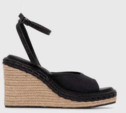 Calvin Klein szandál WEDGE SANDAL 70 MONOCQ fekete, HW0HW01961 - fekete Női 40