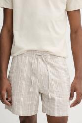 Abercrombie & Fitch vászonkeverék rövidnadrág bézs, férfi, KI128-5063 - bézs XXL