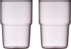 LyngbyGlas Pahare Torino 400 ml roz 2 buc (30199) Pahar