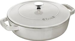 Staub Tigaie Staub adâncă 24 cm trufă albă cu două mânere și capac (40501-484-0)