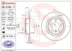 BREMBO Disc frana BREMBO 08. D180.11 (08.D180.11)